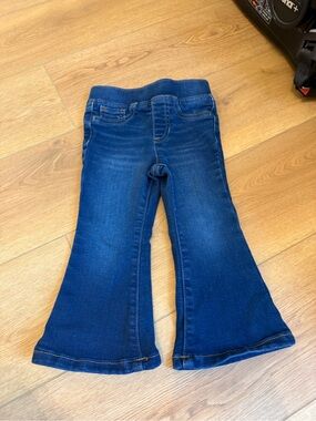 Toddler flare pull on jeans - 2T